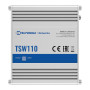 Коммутатор Teltonika TSW110 (TSW110000000) (industrial, unmanaged L2, 4xGE, 1xGE PoE in, IP30, ALU Case, 4 pin DC )
