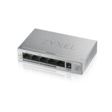 Коммутатор ZYXEL GS1005HP (GS1005HP-EU0101F) (1xGE, 4xGE PoE+, max PoE 60W)