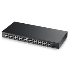 Коммутатор ZYXEL GS1900-48HPv2 (GS190048HPV2-EU0101F) (24xGE, 24xGE PoE+, 2xSFP, Max POE 170W, Web Smart)