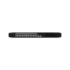 Коммутатор Ruijie Reyee RG-ES226GC-P (24xGE PoE+, 2xSFP, max PoE 370W, 19-inch Rack-mountable Steel Case, Ruijie Cloud, Web Smart)