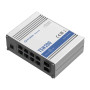Коммутатор Teltonika TSW200 (TSW200000010) (industrial, unmanaged, 8xGE PoE+, 2xSFP, IP30, ALU Case, 2 pin industrial DC, max PoE 240W)
