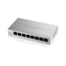 Коммутатор ZYXEL GS1200-8 (GS1200-8-EU0101F) (8xGE,металл, настольный, бесшумный, WebSmart)