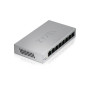 Коммутатор ZYXEL GS1200-8 (GS1200-8-EU0101F) (8xGE,металл, настольный, бесшумный, WebSmart)