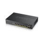 Коммутатор ZYXEL GS1920-8HPV2 (GS1920-8HPV2-EU0101F) (8xGE PoE+, 2xGE/SFP, Max PoE 130W, Smart, NebulaFlex)
