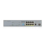 Коммутатор для видеонаблюдения ZYXEL GS1300-10HP (GS1300-10HP-EU0101F) (1хGE, 8xGE PoE+, 1хSFP, Max PoE 130W, металл, дальность передачи питания до 250 м)