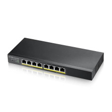 Коммутатор ZyXEL GS1915-8EP (GS1915-8EP-EU0101F) (8xGE PoE+, Max PoE 60W, Smart, NebulaFlex, металл, настольный)