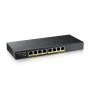 Коммутатор ZyXEL GS1915-8EP (GS1915-8EP-EU0101F) (8xGE PoE+, Max PoE 60W, Smart, NebulaFlex, металл, настольный)