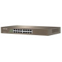 Коммутатор TENDA TEF1016D 16port 10/100, неуправляемый, мет корпус