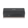 Коммутатор ZYXEL GS-108S v2 (GS-108SV2-EU0101F) (8xGE, пластиковый корпус)