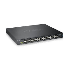 Коммутатор ZYXEL XS3800-28 (XS3800-28-ZZ0101F) (4x10GE, 8x10GE/SFP+, 16xSFP+, стекируемый (до 4), 2 источника питания AC, L3 Lite)
