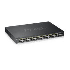 Коммутатор ZYXEL GS1920-48HPv2 (GS192048HPV2-EU0101F) (4xGE, 4xGE/SFP, 2хSFP, 48хGE PoE, Max PoE 375W, Smart, NebulaFlex)