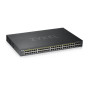 Коммутатор ZYXEL GS1920-48HPv2 (GS192048HPV2-EU0101F) (4xGE, 4xGE/SFP, 2хSFP, 48хGE PoE, Max PoE 375W, Smart, NebulaFlex)