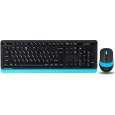 Комплект (клавиатура, мышь) беспроводной A4Tech FG1010 Black/Blue USB