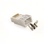 Конектор RJ 45 Cablexpert (LC-PTF7-01/50) 8P8C, Cat.7, FTP, з наскрізними отворами, позолочені контакти (50 шт/уп)