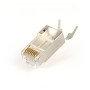 Конектор RJ 45 Cablexpert (LC-PTF7-01/50) 8P8C, Cat.7, FTP, з наскрізними отворами, позолочені контакти (50 шт/уп)