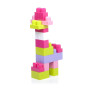 Конструктор Mega Bloks рожевий у мішку 60 деталей (DCH54)