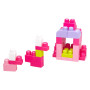 Конструктор Mega Bloks рожевий у мішку 60 деталей (DCH54)