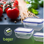 Форма для зберiгання пластик BAGER BG-502 COOK&LOCK/прям. 1.4л (BG-502)