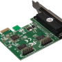 Контроллер Frime AX99100 (ECF-PCIto2S1PAX99100.LP) PCI-E-2xRS232+1xLTP