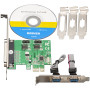 Контроллер Frime WCH382L (ECF-PCIto2S1PWCH382.LP) PCI-E-1xRS232+1xLTP