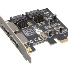 Контроллер Frime ASM1061 (ECF-PCIEto2.2SATAIII.LP) PCI-E-2xеSATA+2xSATA III