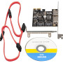 Контроллер Frime ASM1061 (ECF-PCIEto2.2SATAIII.LP) PCI-E-2xеSATA+2xSATA III