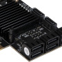Плата расширения Frime (ECF-PCIEto8SATAIII001) PCI-E-8хSATAIII, 88SE9215
