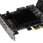 Плата расширения Frime (ECF-PCIEto8SATAIII001) PCI-E-8хSATAIII, 88SE9215