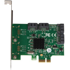 Плата расширения Frime (ECF-PCIEto4SATAIII002) PCI-E-4хSATAIII, 88SE9215