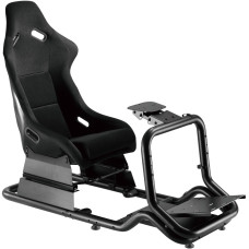 Крісло-кокпіт з кріпленням для керма та педалей GamePro RS167 Black