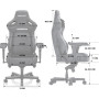 Крісло для геймерів Anda Seat Kaiser 4 Size XL Fabric Black (AD12YDDC-XLL-20-B-CF)