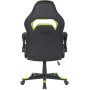 Крісло для геймерів 2E Gaming Hebi Black/Green (2E-GC-HEB-BK)