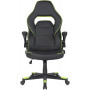 Крісло для геймерів 2E Gaming Hebi Black/Green (2E-GC-HEB-BK)