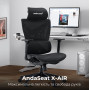 Крісло для геймерів Anda Seat Mega Size XL Mesh Space Black (AD-WY-01-BBB)