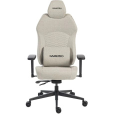 Крісло для геймерів GamePro GC760LG Fabric Light Gray