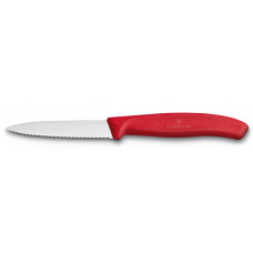Кухонный нож Victorinox SwissClassic для нарезки 8 см, волнистое лезвие, красный (6.7631)