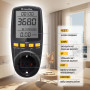 Енергометр цифровий (W/V/A/C/Hz/KWh) СolorWay для розетки (16A/3680W) (CW-VM16-02D)