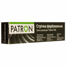 Стрічка до принтерів 13мм х 12м (П.М.) Patron (PN-12.7-12RTB)