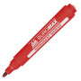 Маркер Buromax Permanent "JOBMAX", round tip, red (BM.8700-05)
