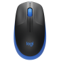Миша LOGITECH M190 Full-size wireless mouse Блакитний