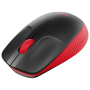 Миша LOGITECH M190 Full-size wireless mouse Червоний