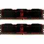 Модуль памяти для компьютера DDR4 16GB (2x8GB) 2666 MHz IRDM Black Goodram (IR-X2666D464L16S/16GDC)