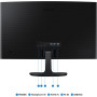Монiтор Samsung 24" Essential S3 LS24D360 (LS24D360GAIXCI) VA Black Curved 100Hz