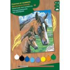 Набор для творчества Sequin Art PAINTING BY NUMBERS JUNIOR Horse and Foal (SA0030)