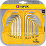Набір інструментів Topex ключи шестигранные HEX и Torx, набор 18 шт.*1 уп. (35D952)