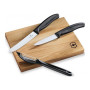 Набор ножей Victorinox SwissClassic из 3 предметов Черный с овощечисткой (6.7113.31)