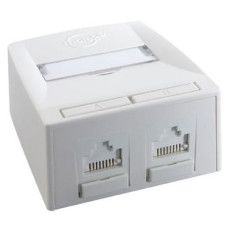 Настінний блок Synergy 2P DG + 568A / B C5E, біл, MOLEX