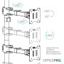 Кронштейн OfficePro MA122B 17-49" Black (VESA100х100)