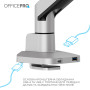 Кронштейн OfficePro MA601G 17-40" Gray (VESA100х100)