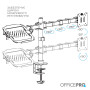 Кронштейн OfficePro MA113B 17-49" Black (VESA100х100)